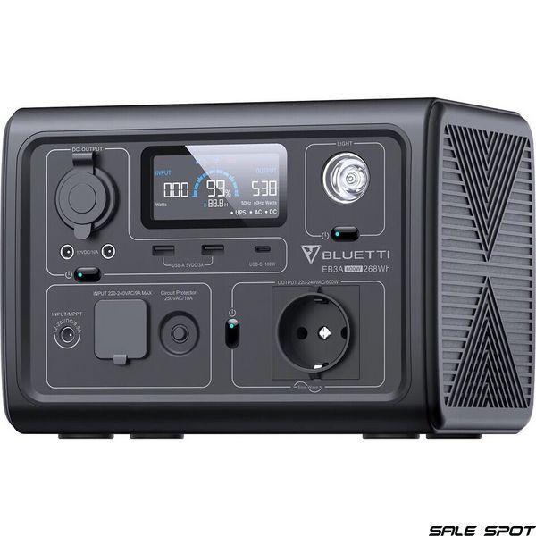 зарядна станція Bluetti EB3A 600W Portable Power Station (PB930784) PB930784 фото