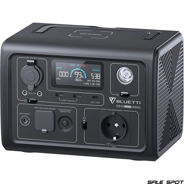 зарядна станція Bluetti EB3A 600W Portable Power Station (PB930784) PB930784 фото