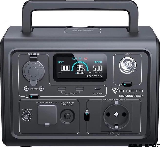 зарядна станція Bluetti EB3A 600W Portable Power Station (PB930784) PB930784 фото