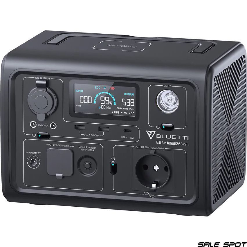 зарядна станція Bluetti EB3A 600W Portable Power Station (PB930784) PB930784 фото