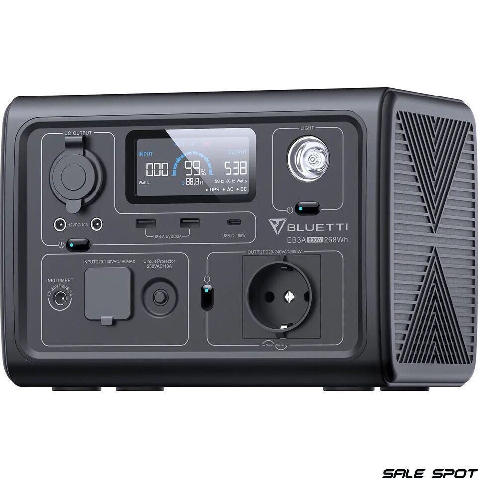 зарядна станція Bluetti EB3A 600W Portable Power Station (PB930784) PB930784 фото